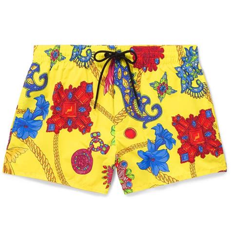 versace swim short|versace swim shorts yellow.